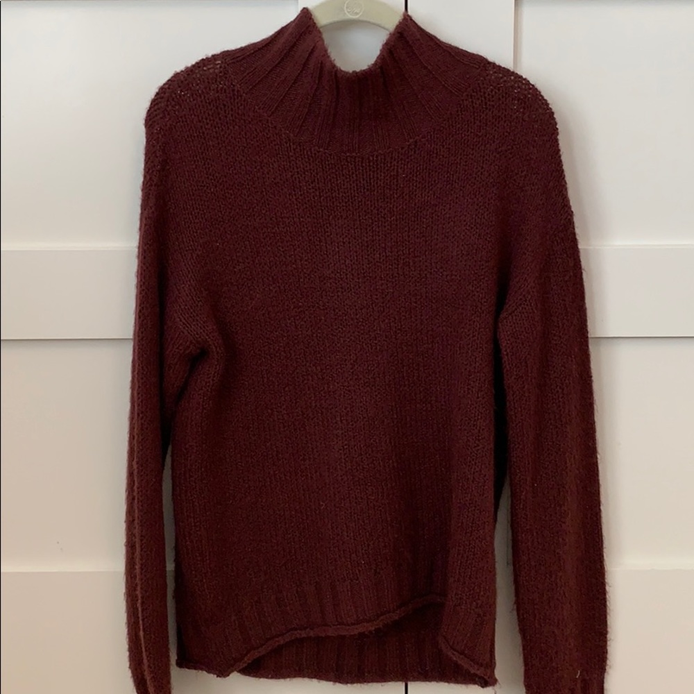 Nordstrom’s/BP Dark Red Cozy Turtle Neck